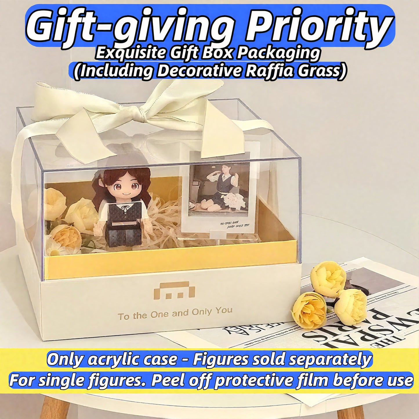 Transparent Acrylic Display Case-Gift Giving Priority