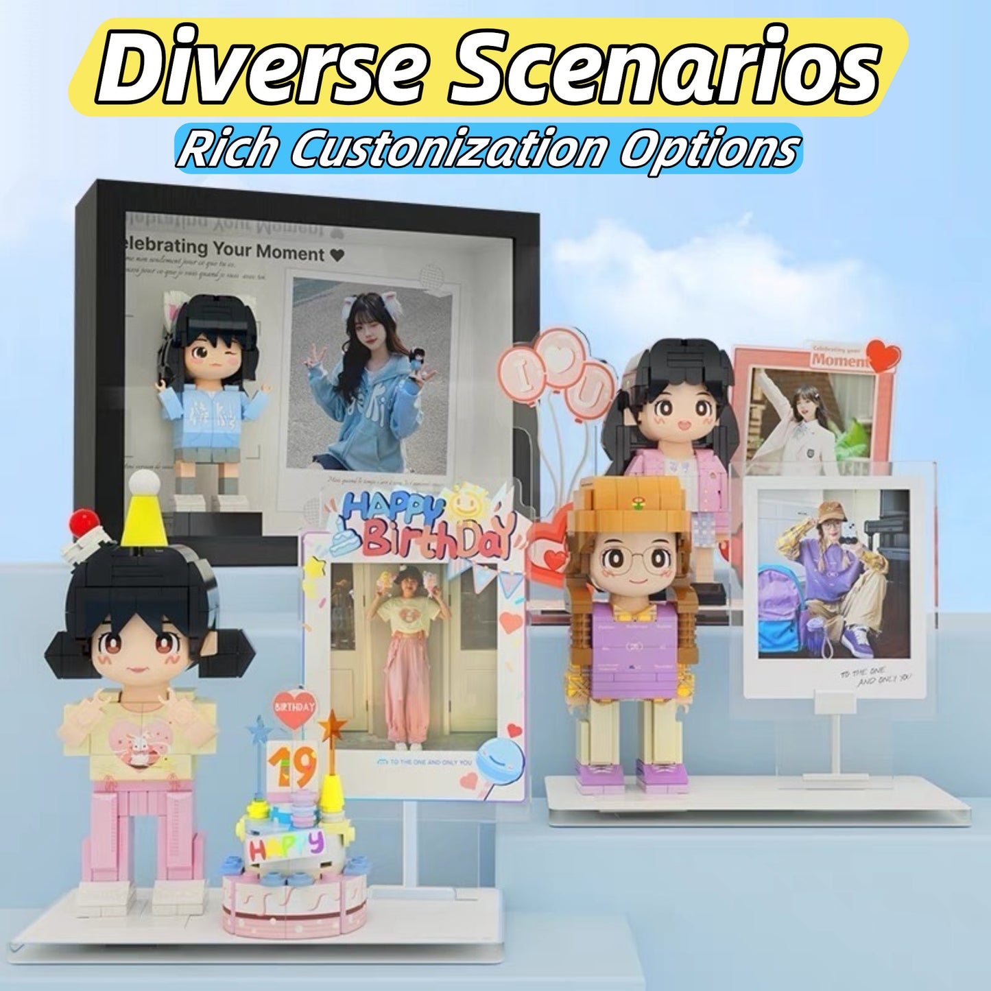 Custom Photo Building Blocks Figurine for girlfriend Who Has Everything