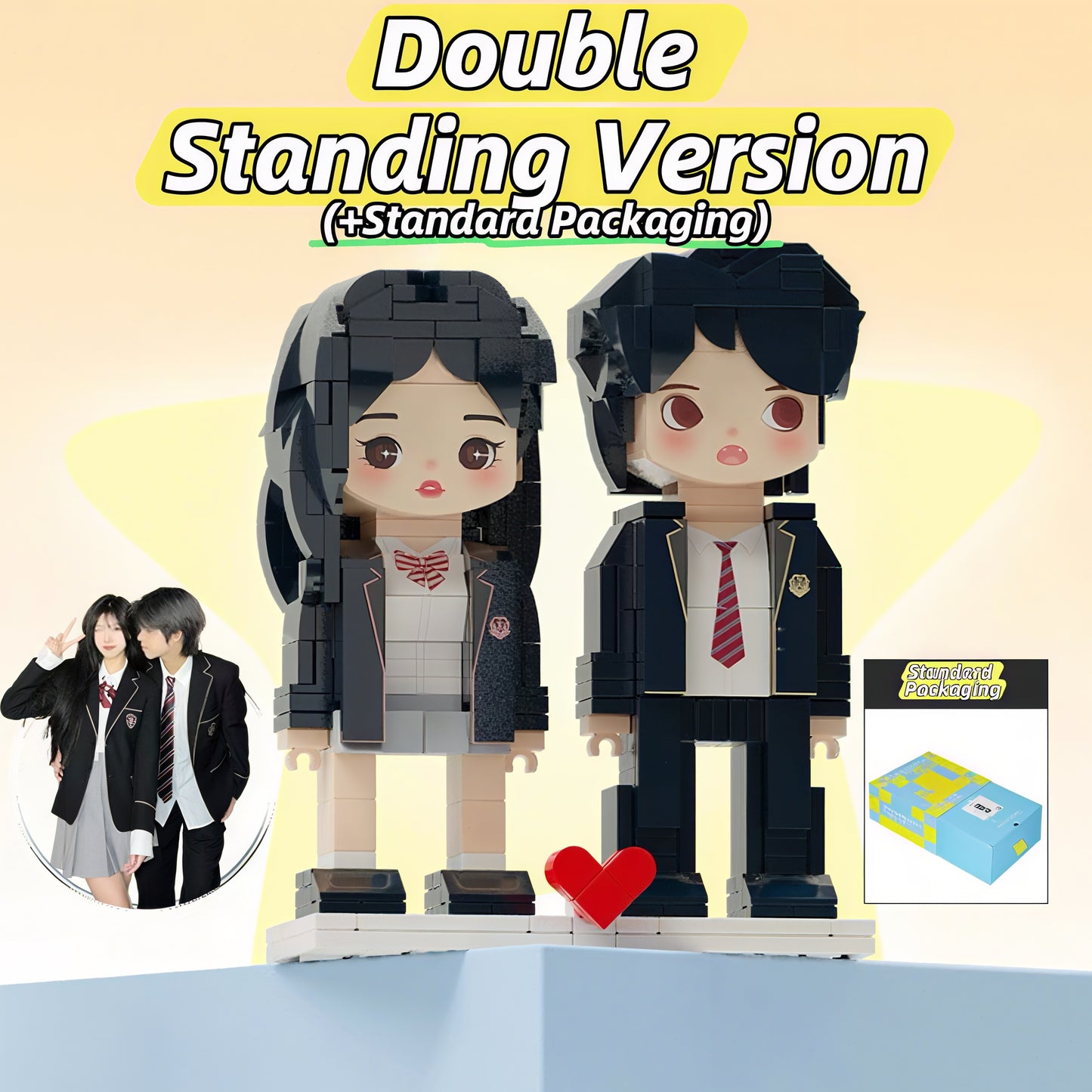 Custom Bestie & Couple Building Block Figurine -Birthday & Anniversary Gift