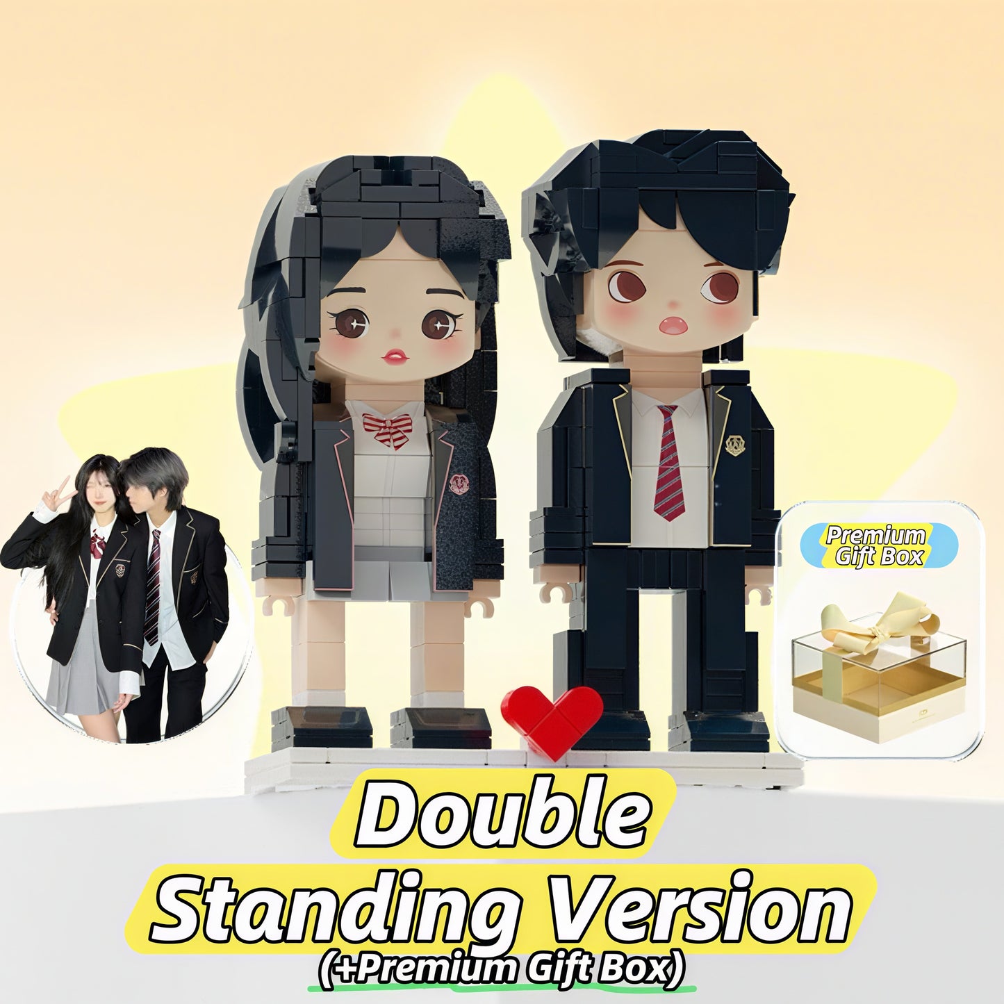 Custom Bestie & Couple Building Block Figurine -Birthday & Anniversary Gift