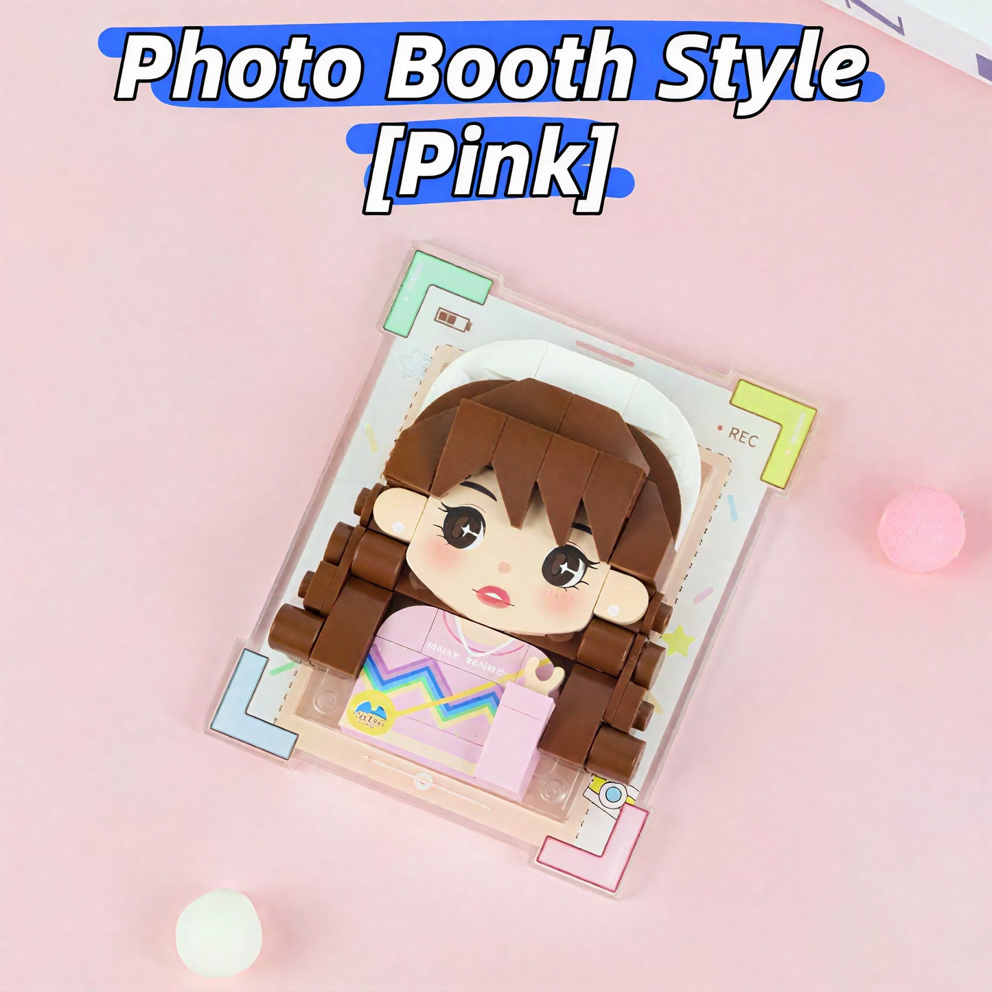 Custom Fridge Magnet-Custom Photo Building Block Figurine - Birthday & Graduation Gift