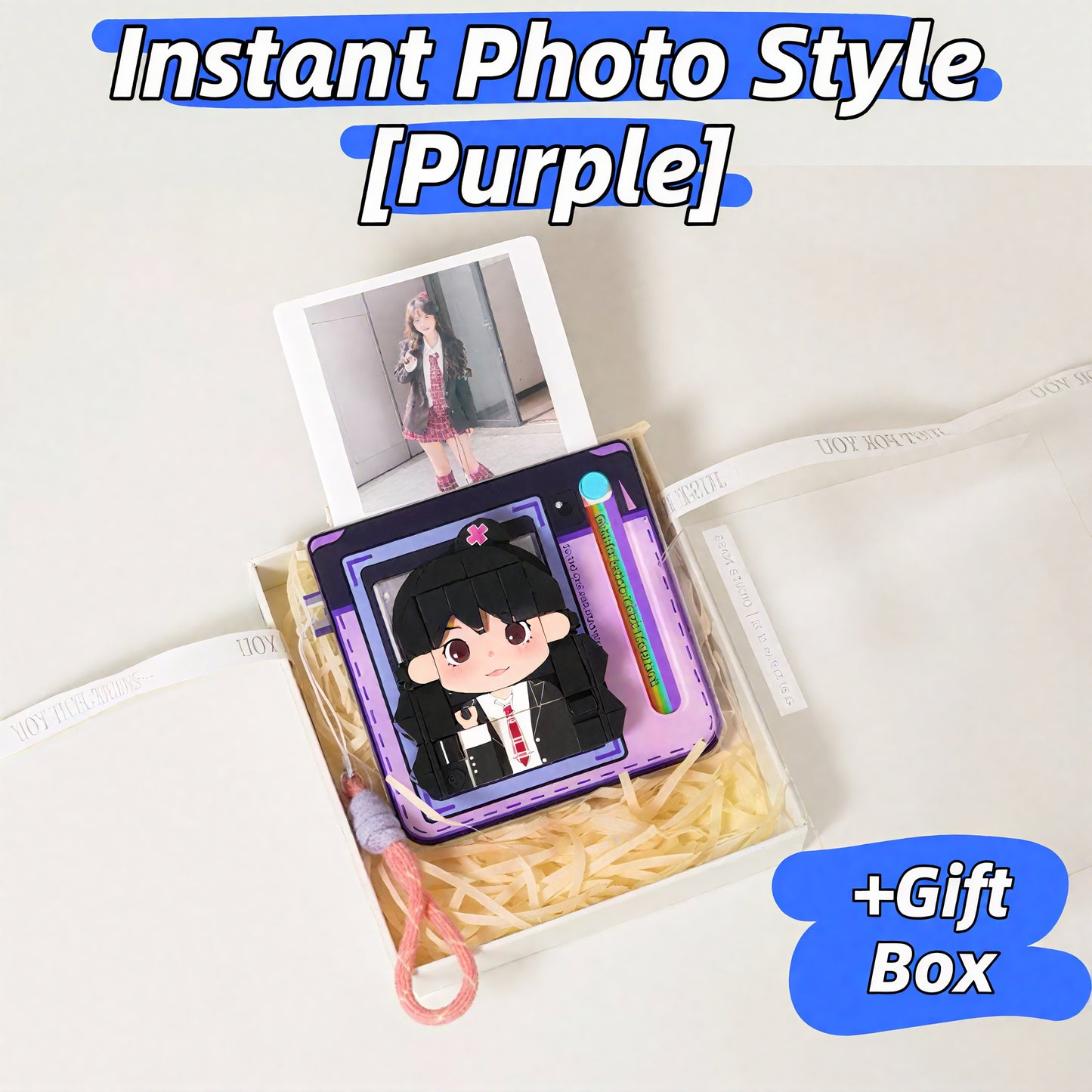 Custom Fridge Magnet-Custom Photo Building Block Figurine - Birthday & Graduation Gift