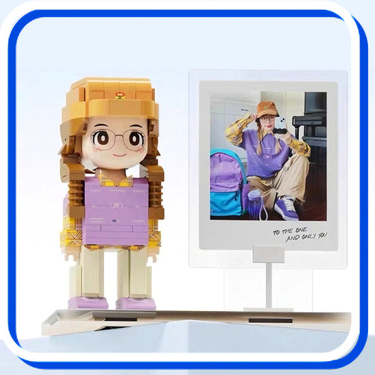 Creative Birthday Gift for Women-Custom Photo Building Block Figurine